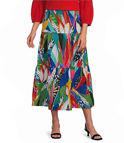 Investments Tropical Delight Pull-On Coordinating Maxi Skirt