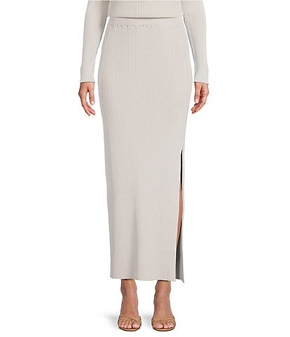 IRO Carlota Ribbed Knit Coordinating Pull-On Skirt