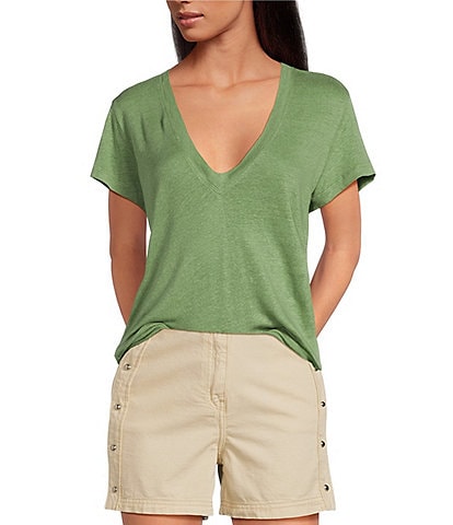IRO Rodeo V-Neck Short Sleeve Tee