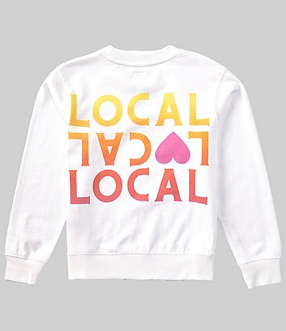 Iscream Big Girls 7-16 Long Sleeve Theme Local Vintage-Washed Graphic Sweatshirt