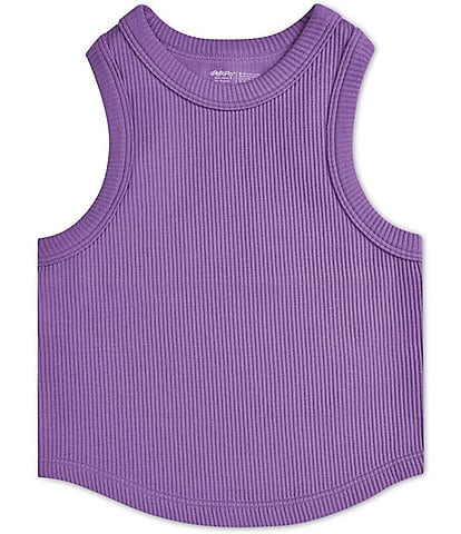 Iscream Big Girls 7-16 Sleeveless Cropped Ribbed Racerback Tank Top