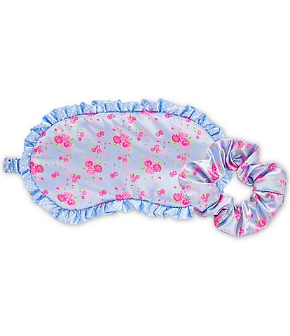 Iscream Girls Ditsy Floral Eye Mask & Scrunchie Set