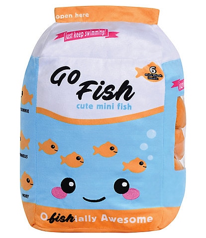 Iscream Go Fish Packaging Fleece Plush