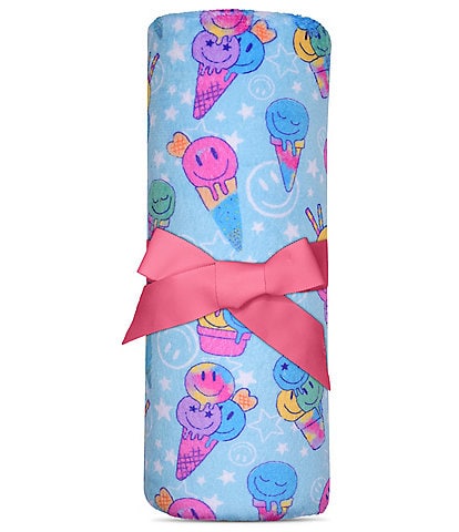 Iscream Ice Cream Party Plush Blanket