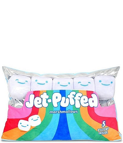 Iscream Jet-Puffed Marshmallows Packaging Fleece 6-Piece Plush Set