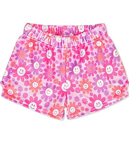 Iscream Little/Big Girls 4-14 Groovy Smiles Plush Shorts