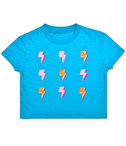 Iscream Little/Big Girls 4-14 Lightning Bolt Boxy T-Shirt