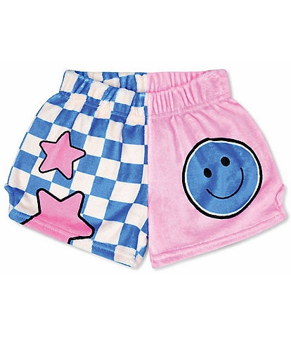 Iscream Little/Big Girls 4-14 Smile Squad Plush Shorts