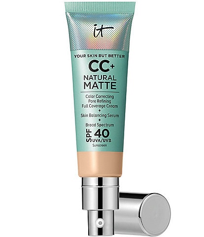 IT Cosmetics CC+ Natural Matte Color Correcting Full Coverage Cream Foundation SPF 40