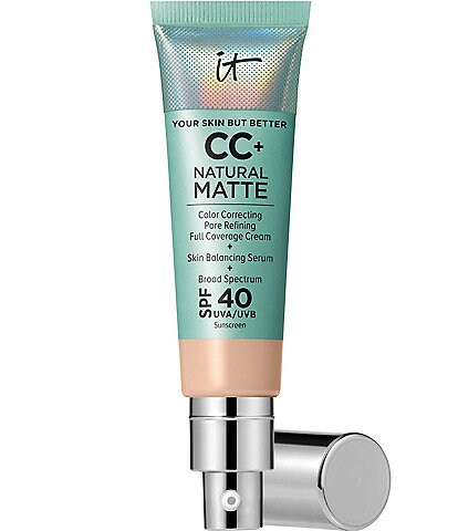 IT Cosmetics CC+ Natural Matte Color Correcting Full Coverage Cream Foundation SPF 40