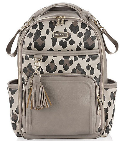 Itzy Ritzy Leopard Print Boss Plus Large Diaper Bag Backpack