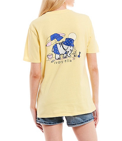 Ivory Ella Day At Beach Graphic T-Shirt