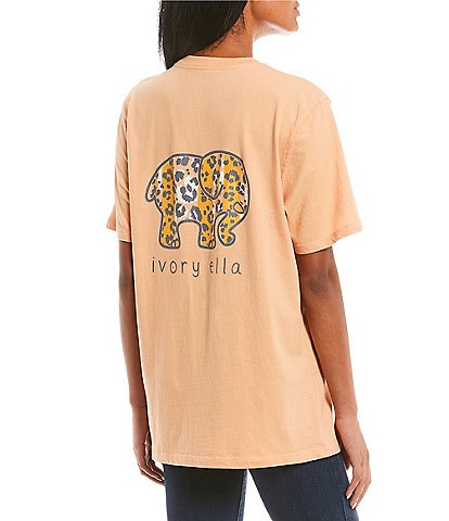 Ivory Ella Leopard Ellie Graphic T-Shirt