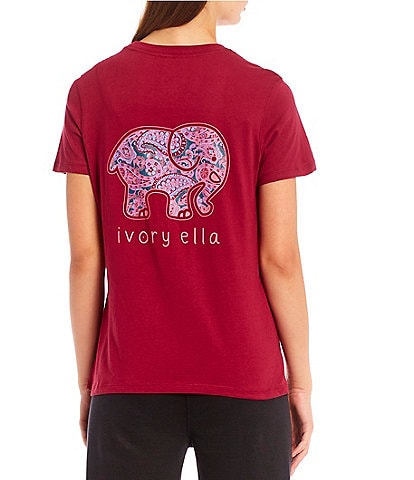 Ivory Ella Nocturnal Paisey Graphic T-Shirt