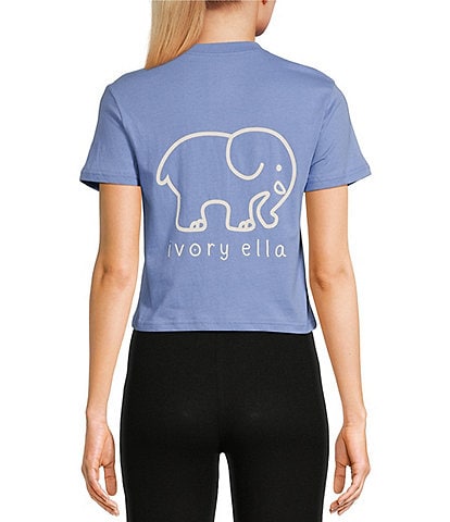 Ivory Ella Shrunken Graphic T-Shirt
