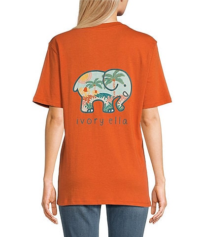 Ivory Ella Sunny Day Elephants Short-Sleeve T-Shirt