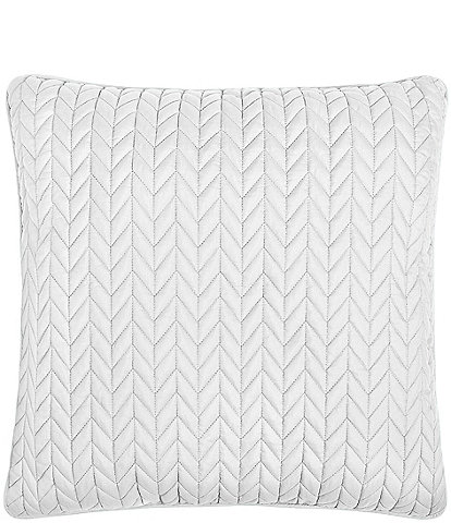 J by J. Queen New York Cayman Herringbone Quilted Pattern 20#double; Square Decorative Throw Pillow
