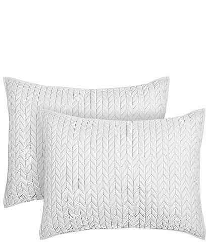 J by J. Queen New York Cayman Herringbone Quilted Pattern Pillow Sham