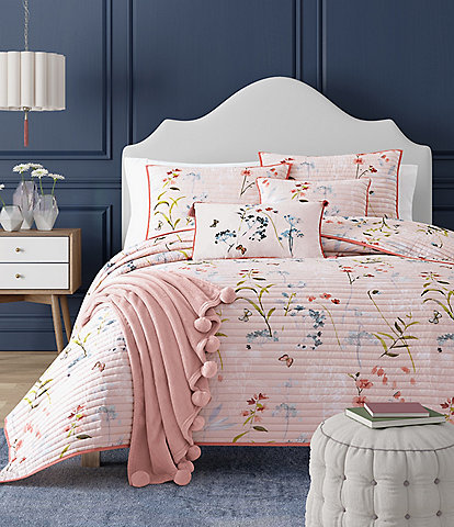 J. Queen New York Beatrice Floral Print Coverlet