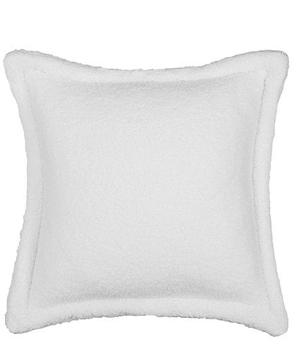 J. Queen New York Alejandro Plush Sherpa Flanged Decorative Square Pillow