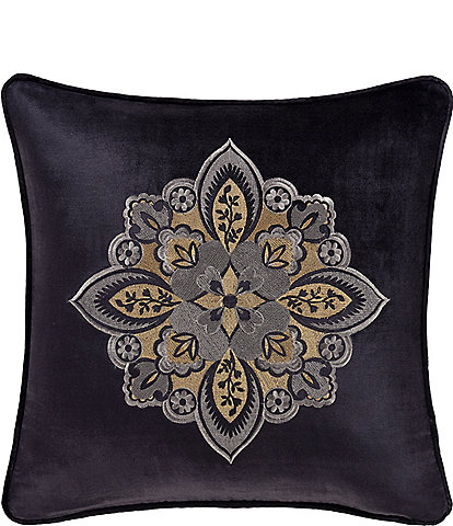 J. Queen New York Amara Engineered Medallion Reversible Square Decorative Pillow