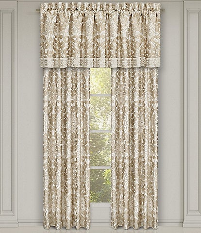 J. Queen New York Amaretto Jacquard Grand-Scale Woven Window Treatments