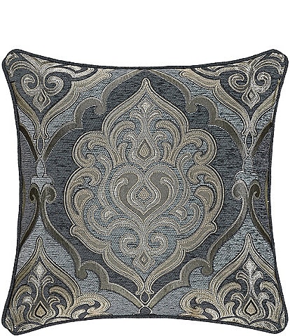 J. Queen New York Amici Large-Scale Woven Damask Square Reversible Decorative Pillow