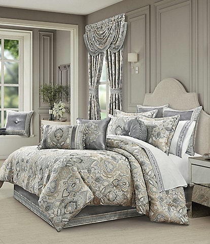 J. Queen New York Annabelle Oversized Woven Damask Comforter Set