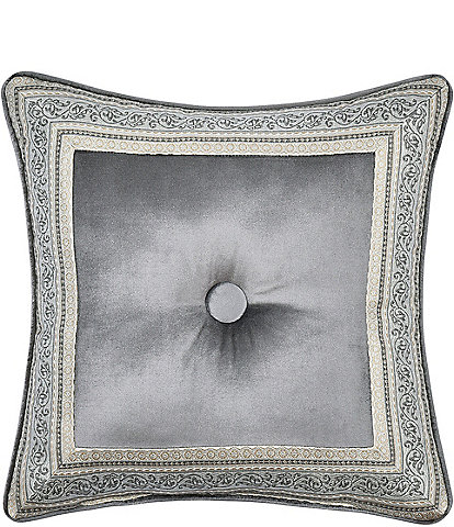 J. Queen New York Annabelle Tufted-Button Framed Reversible Square Decorative Throw Pillow