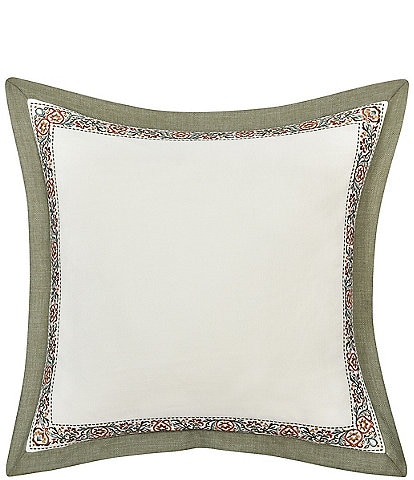 J. Queen New York Athena Embroidered Framed Reversible Euro Sham