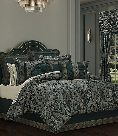 J. Queen New York Bellini Forest Green Comforter Set Bedding Collection