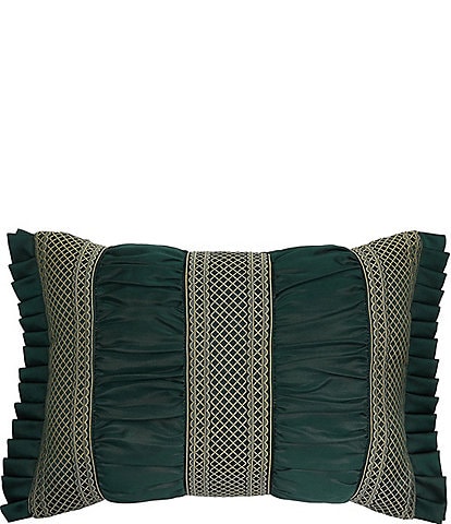 J. Queen New York Bellini Ruched Pleated Boudoir Pillow