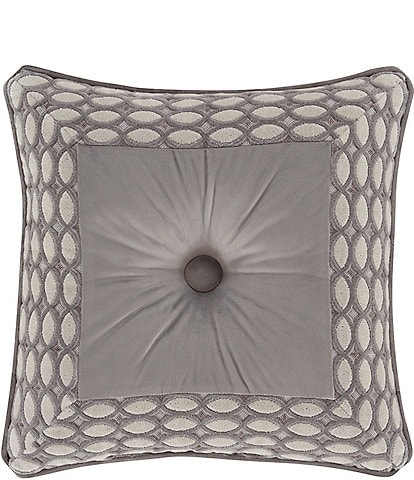 J. Queen New York Belvedere 18" Embellished Square Decorative Pillow