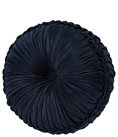 J. Queen New York Biagio Button-Tufted Round Pillow