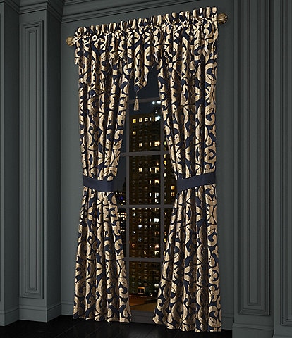 J. Queen New York Biagio Matelasse Textured Damask Window Treatment