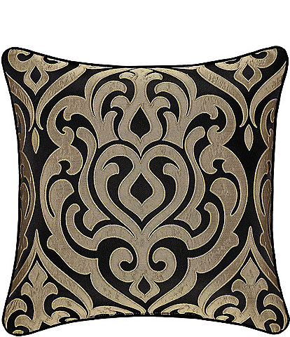 J. Queen New York Bolero Grand-Scale Woven Damask Reversible Decorative Throw Pillow