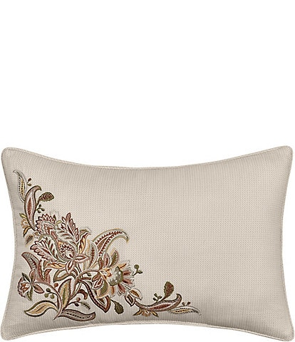 J. Queen New York Captiva Floral Embroidered Boudoir Pillow