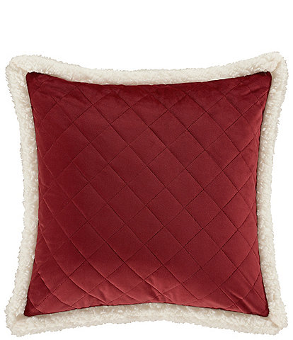 J. Queen New York Casey Sherpa Quilted Square Pillow