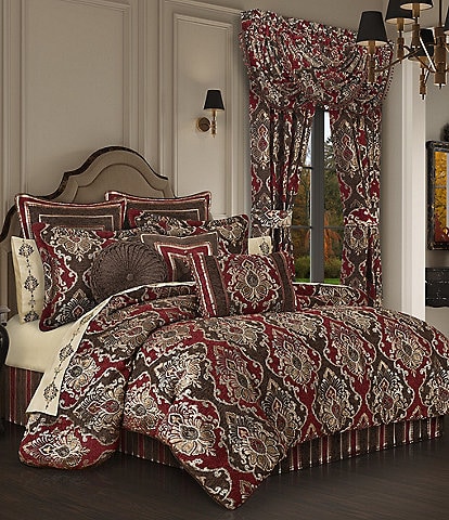 J. Queen New York Cerino Woven Chenille Damask Oversized Comforter Set