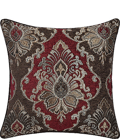 J. Queen New York Cerino Woven Chenille Damask Reversible Square Accent Pillow