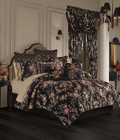 J. Queen New York Chanticleer Floral Velvet Comforter Set Bedding Collection Comforter Set