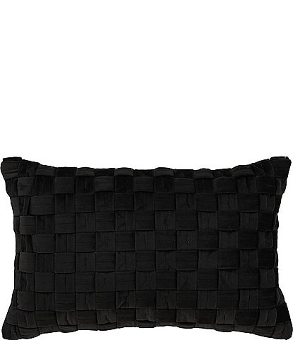 J. Queen New York Cipriana Braided Textured Velvet Boudoir Pillow