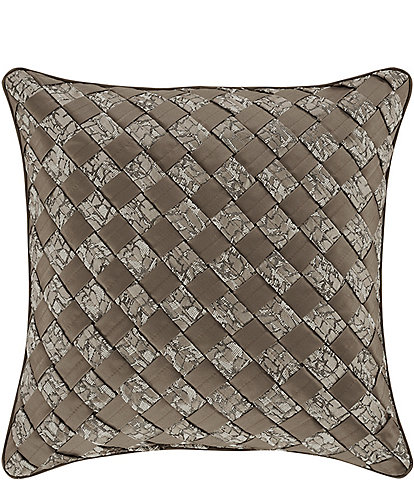 J. Queen New York Cracked Ice Woven Square Pillow