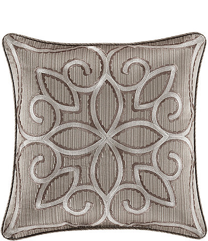 J. Queen New York Deco Embroidered Square Pillow