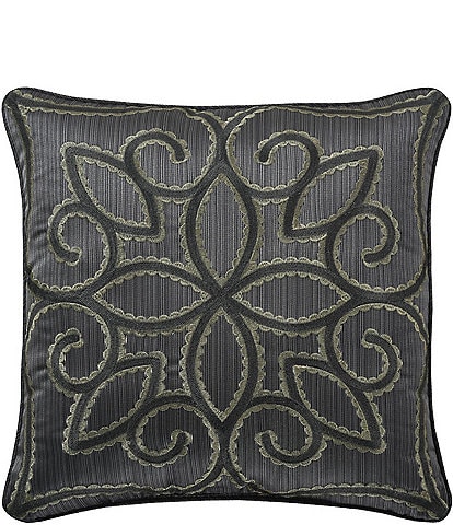 J. Queen New York Deco Embroidered Square Pillow
