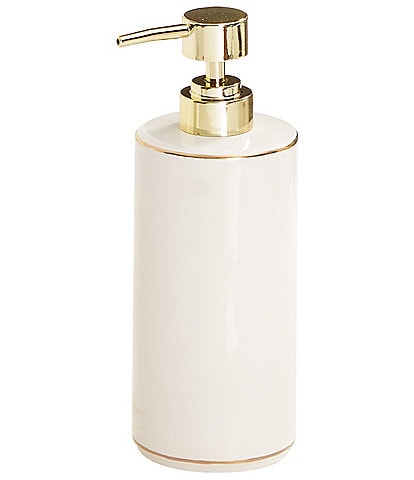 J. Queen New York Delphine Collection Glossy Stoneware Lotion/Soap Dispenser