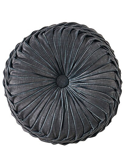 J. Queen New York Destiny Button-Tufted Braided Detail Round Pillow