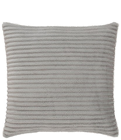 J. Queen New York Everett Ribbed Fleece Reversible Square Throw Pillow