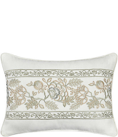 J. Queen New York Fairview Embroidery Boudoir Pillow