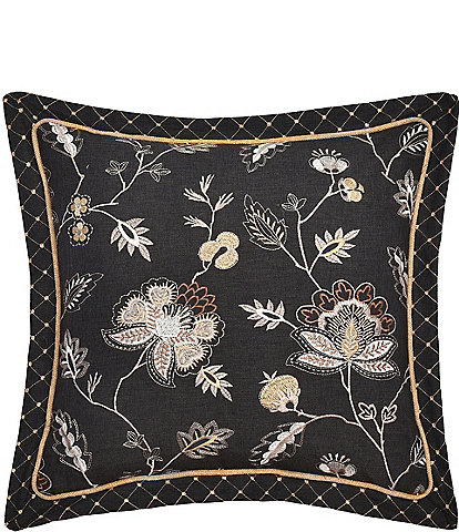 J. Queen New York Garden Dreams Embroidered Square Pillow